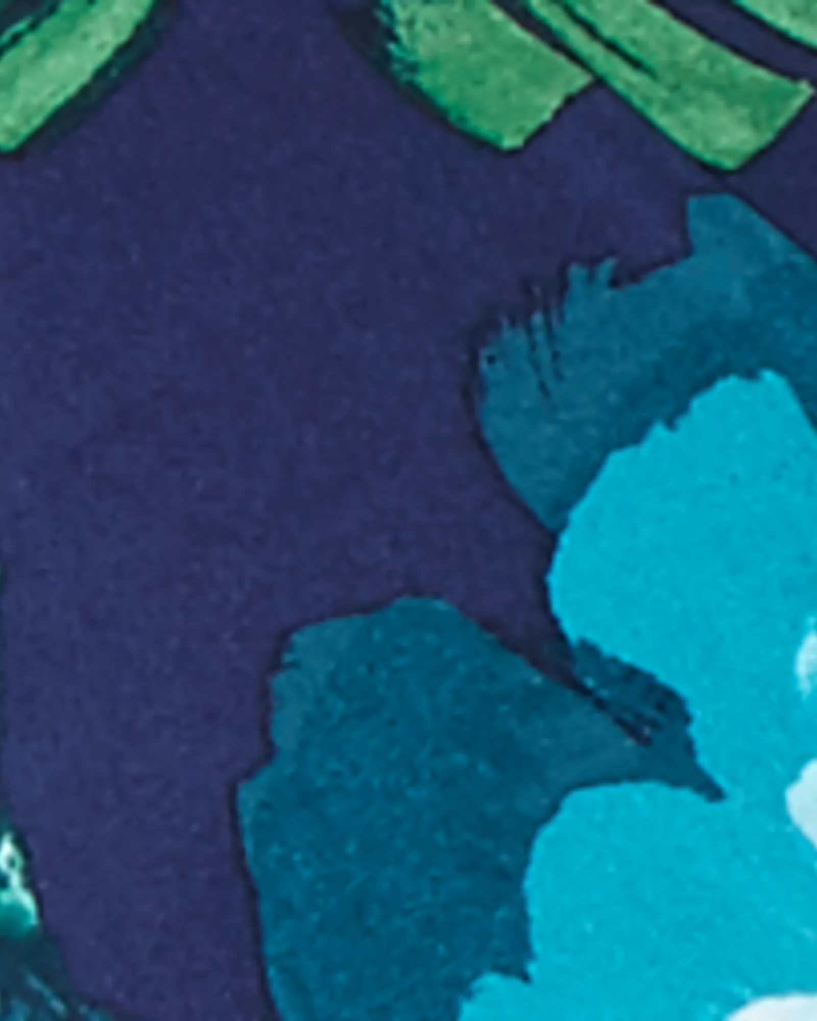 Invale Twist Front Dress | Navy / Turquoise