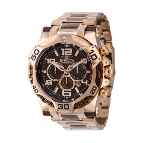 Invicta Men's Chronograph Watch - Mammoth Brown Glass Fiber Dial Bracelet | 38796