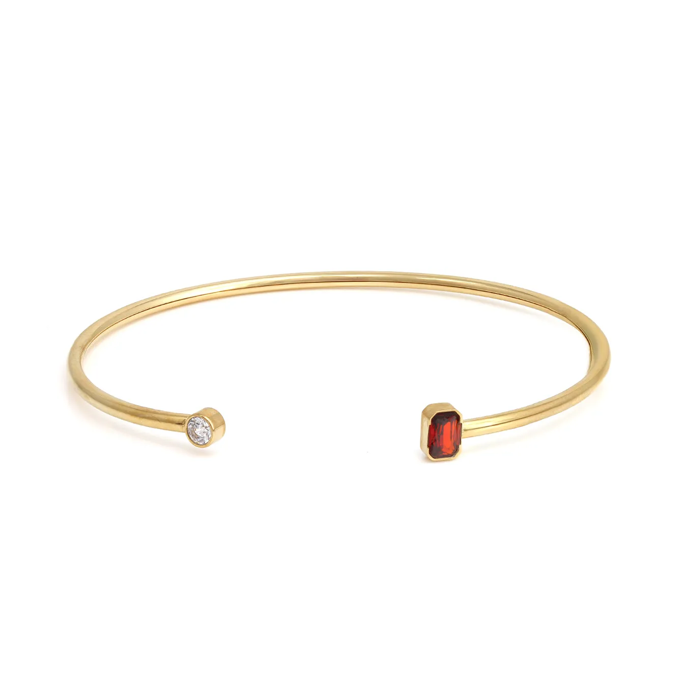 July Ruby Birthstone Gift Set - Yellow Gold