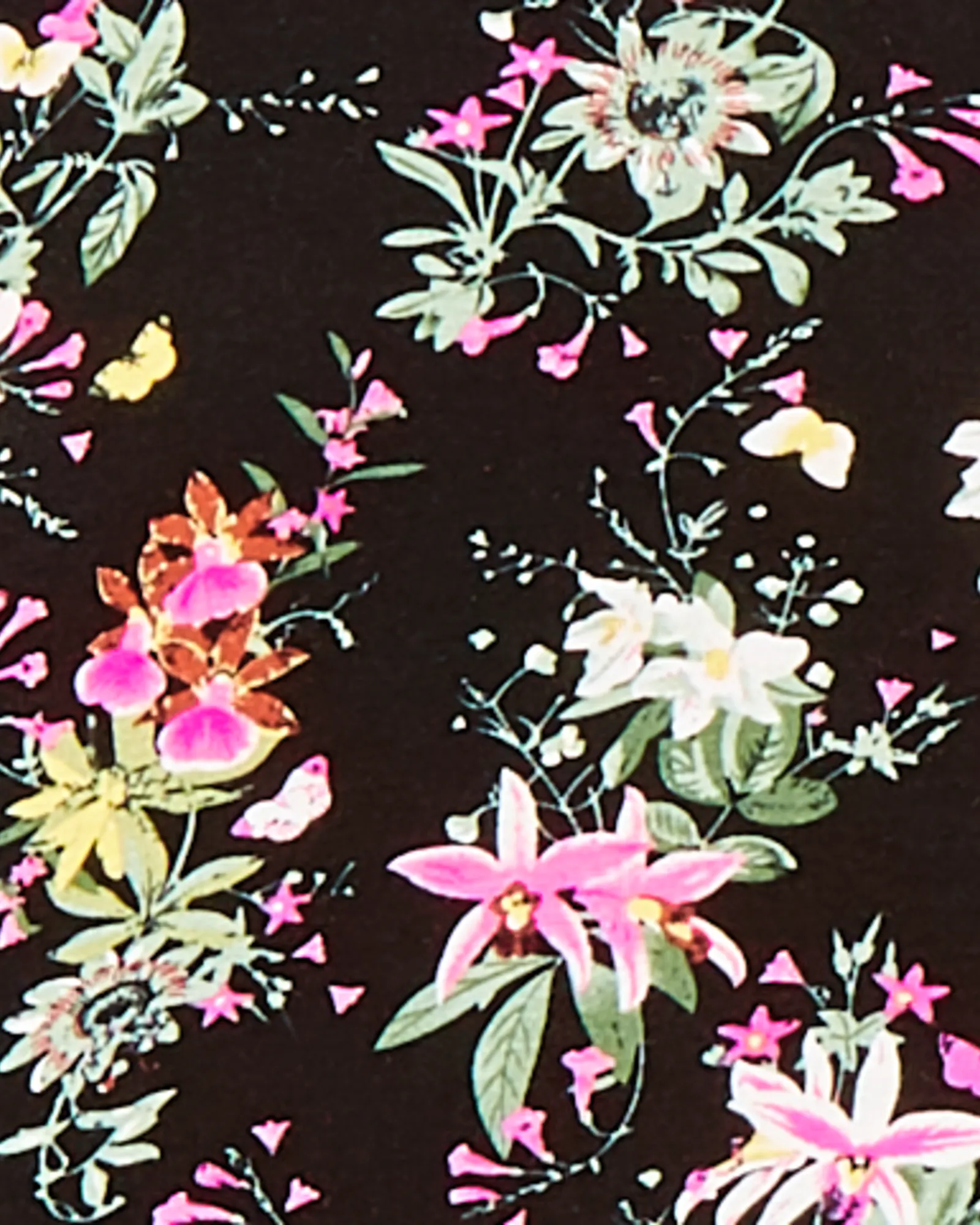 Kane Wrap Dress | Black / Pink