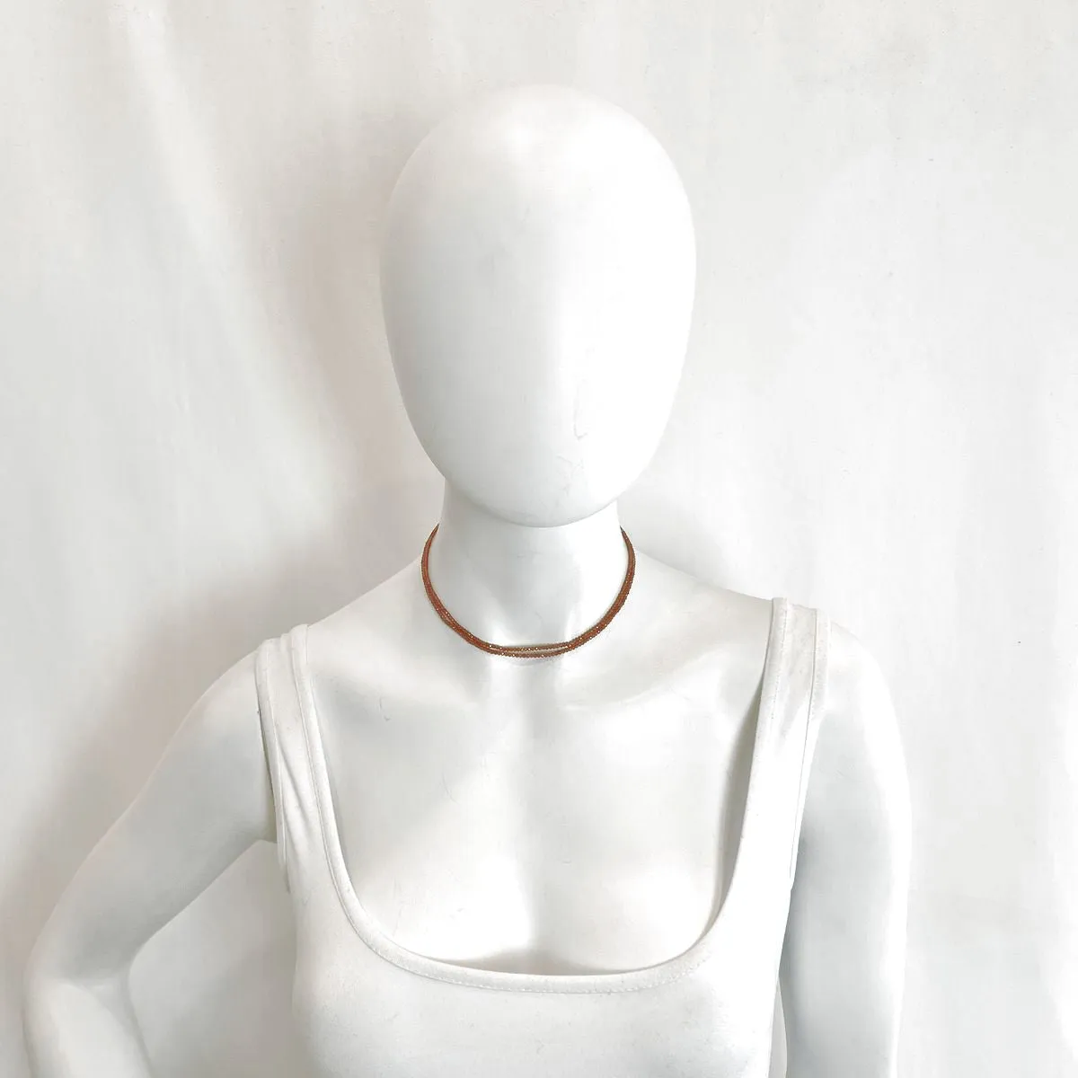 Lena Skadegard Orange Hessonite Necklace