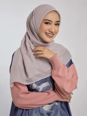 LIGHT VOILE SCARF PLAIN PALE MAUVE