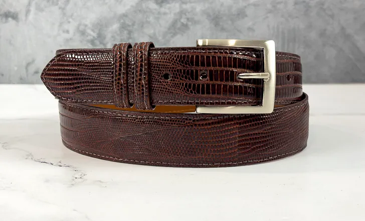 Lizard Belt: Chestnut