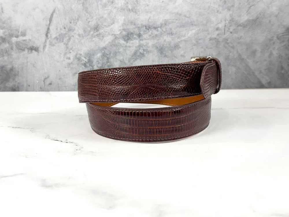 Lizard Belt: Chestnut