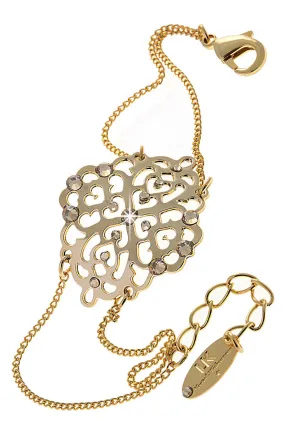 LK DESIGNS INGRID Gold Crystal Bracelet