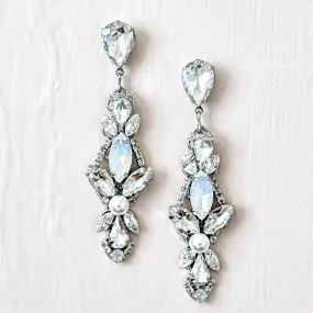Long Crystal Earrings, Alina