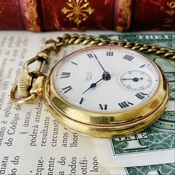 Luxury Pocket Watch Good Condition Smith 51mm Men's Women's Vintage Analog Manual Winding Gentleman's Country UK Overhauled Rare