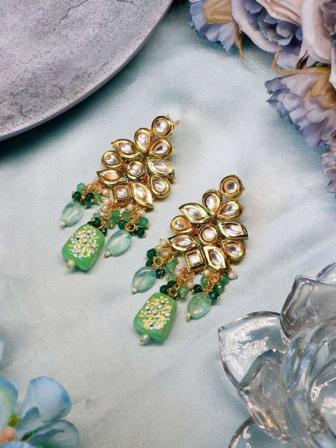 Masoom Minawala In Kundan Precious Stone Earring