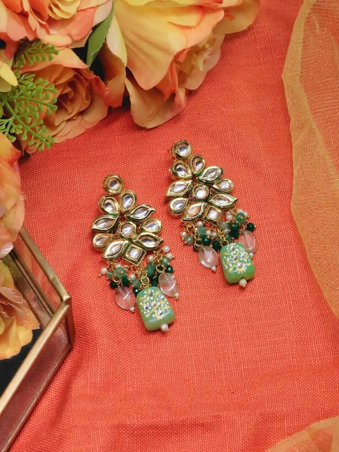 Masoom Minawala In Kundan Precious Stone Earring