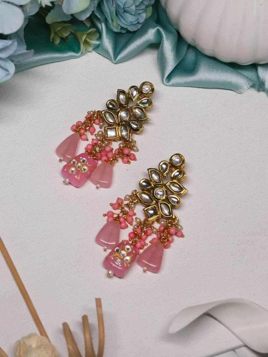 Masoom Minawala In Kundan Precious Stone Earring