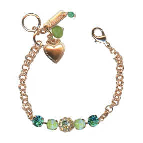 Medium Blossom Chain Bracelet in "Ivy Villa" - Rose Gold
