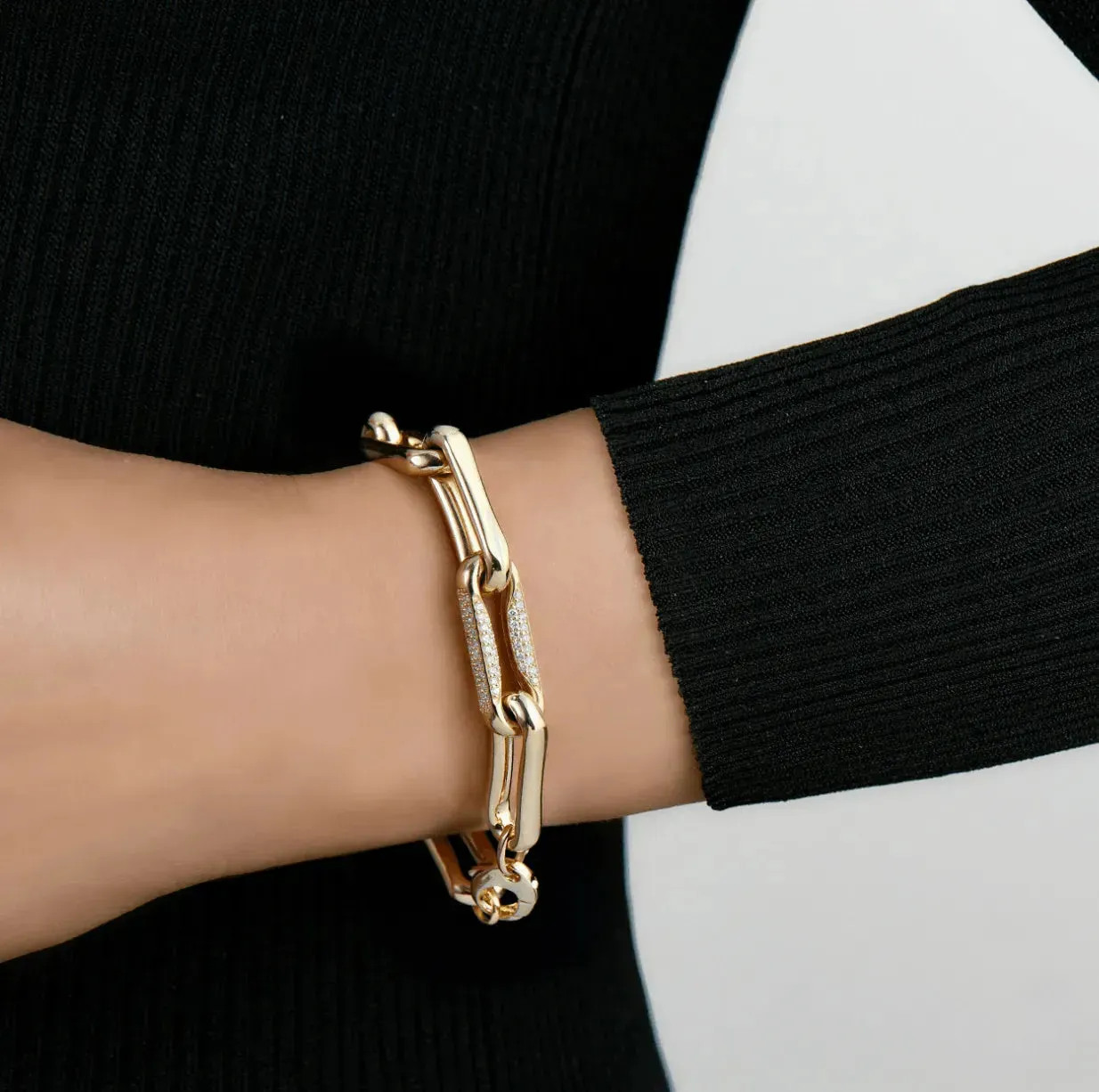 Milano Pinched Link Bracelet