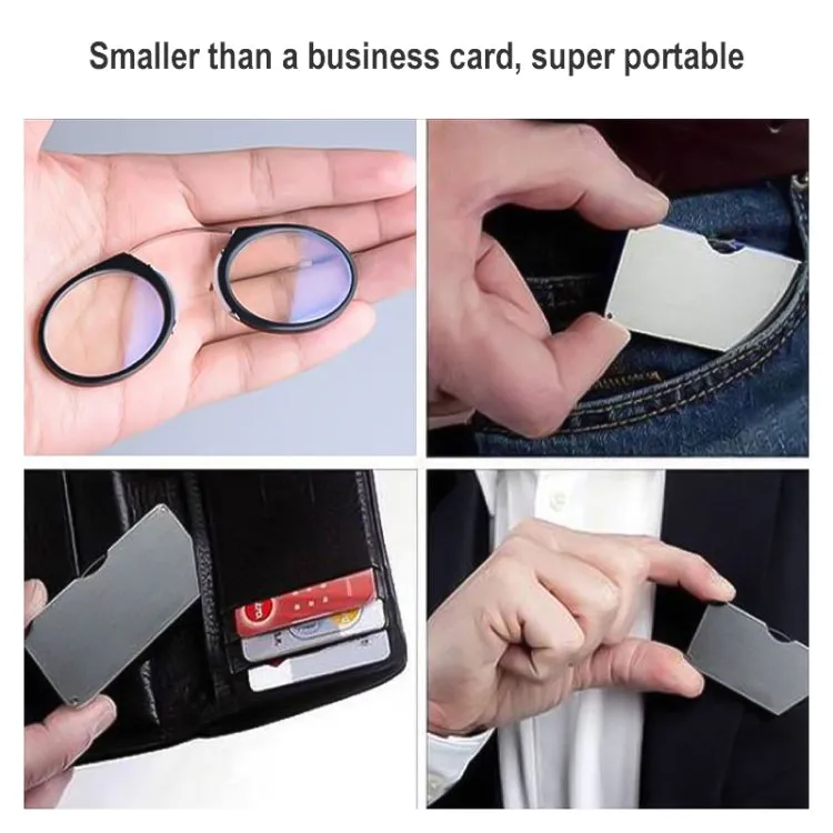 Mini Clip Nose Style Presbyopic Glasses without Temples, Positive Diopters: 2.50(Hawksbill)