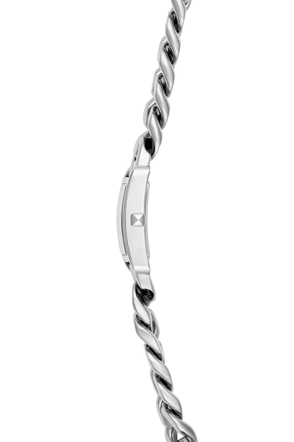 Moment Silver Tone Chain Bracelet Watch, 19x30MM