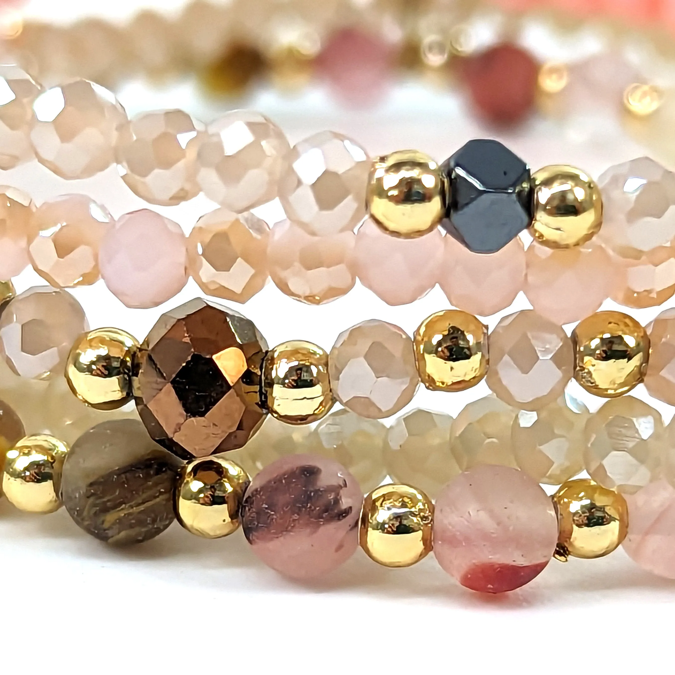 Multi Strand Bracelet - Pink