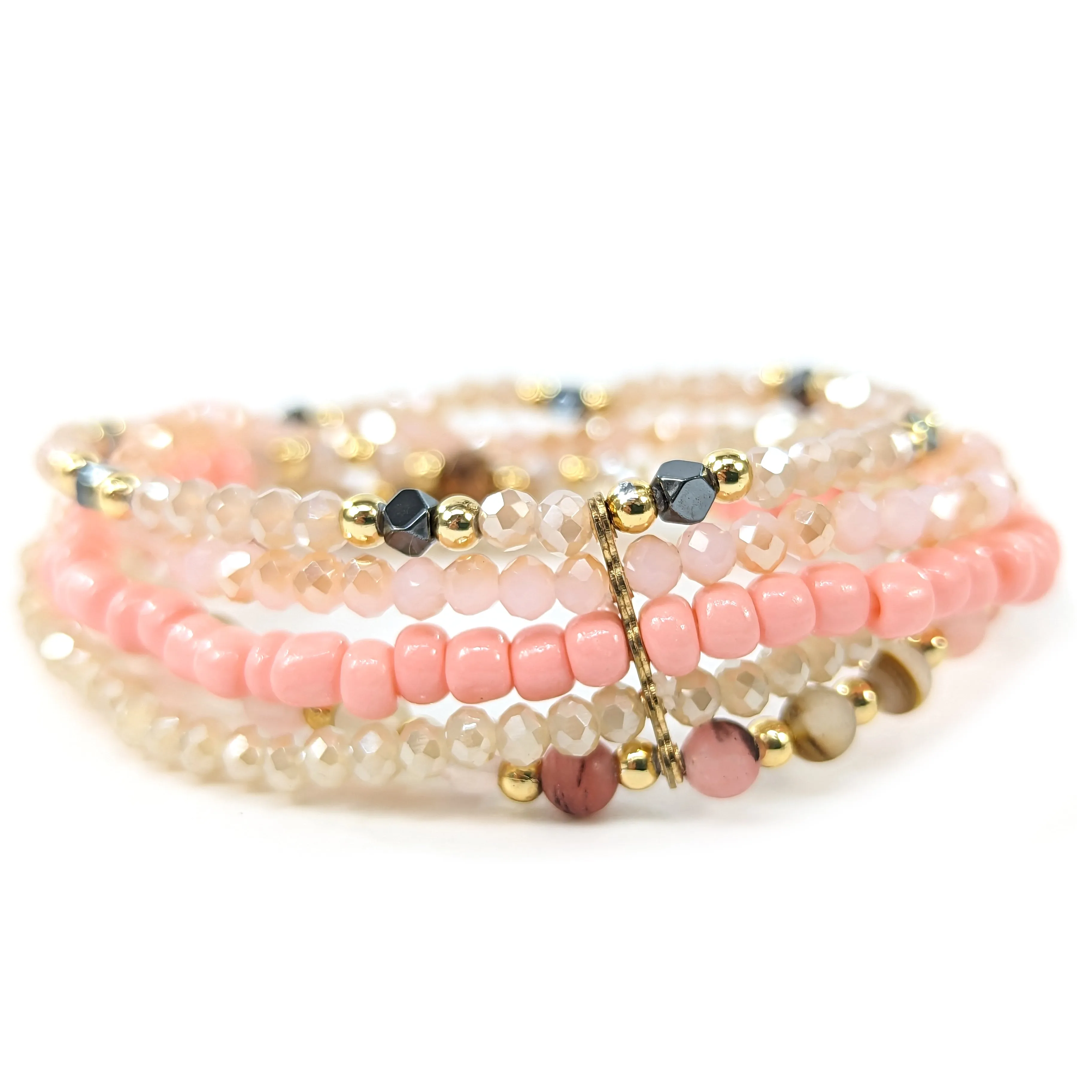 Multi Strand Bracelet - Pink