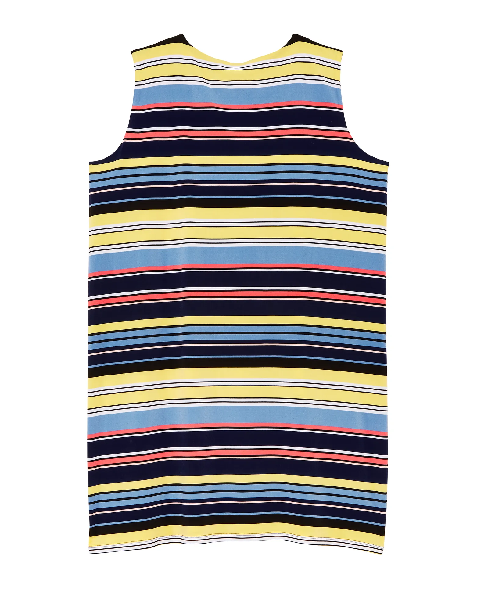 Newcastle Embellished Sleeveless Dress | Yellow / Royal Blue