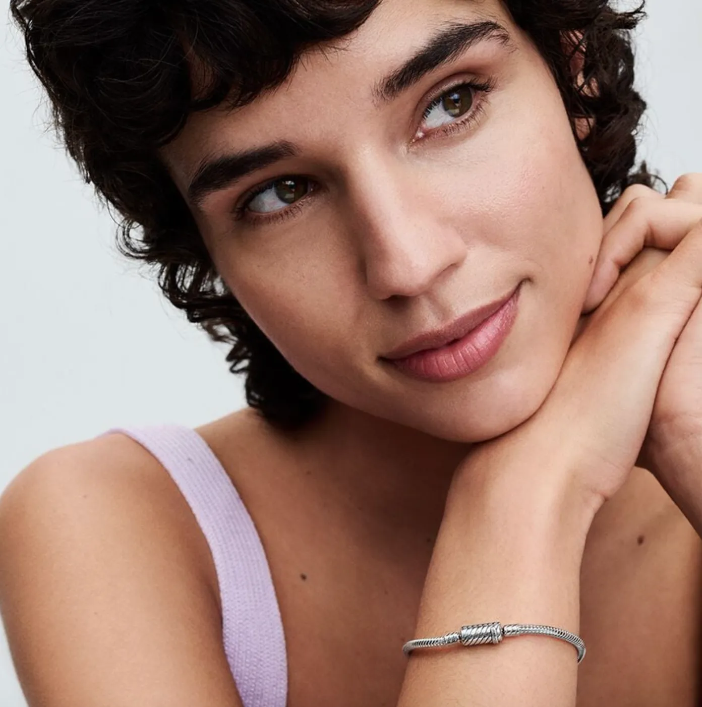 Pandora Moments Sliding Magnetic Clasp Snake Chain Bracelet