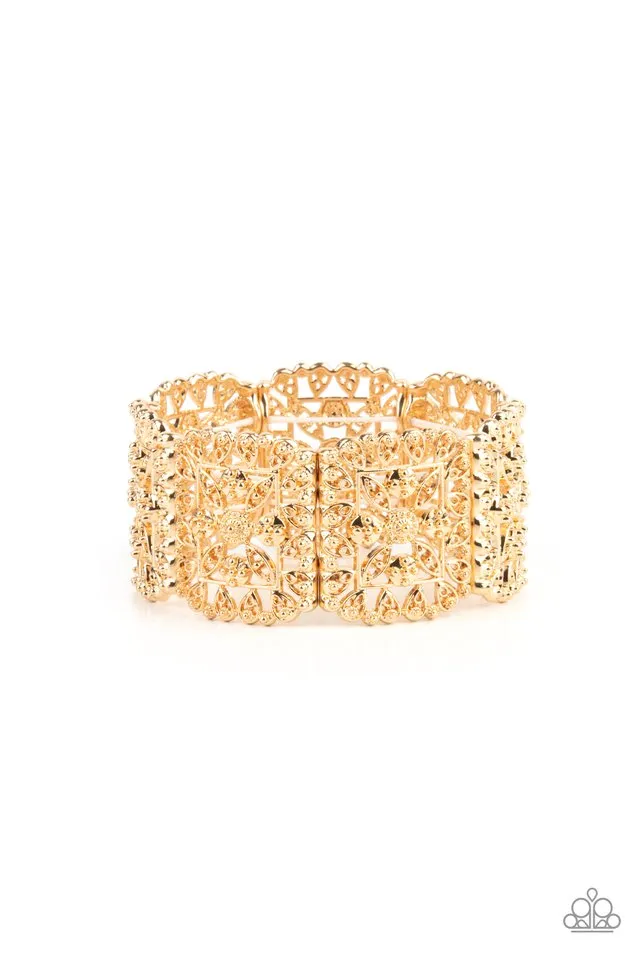 Paparazzi Bracelet ~ Enchanted Vineyards - Gold