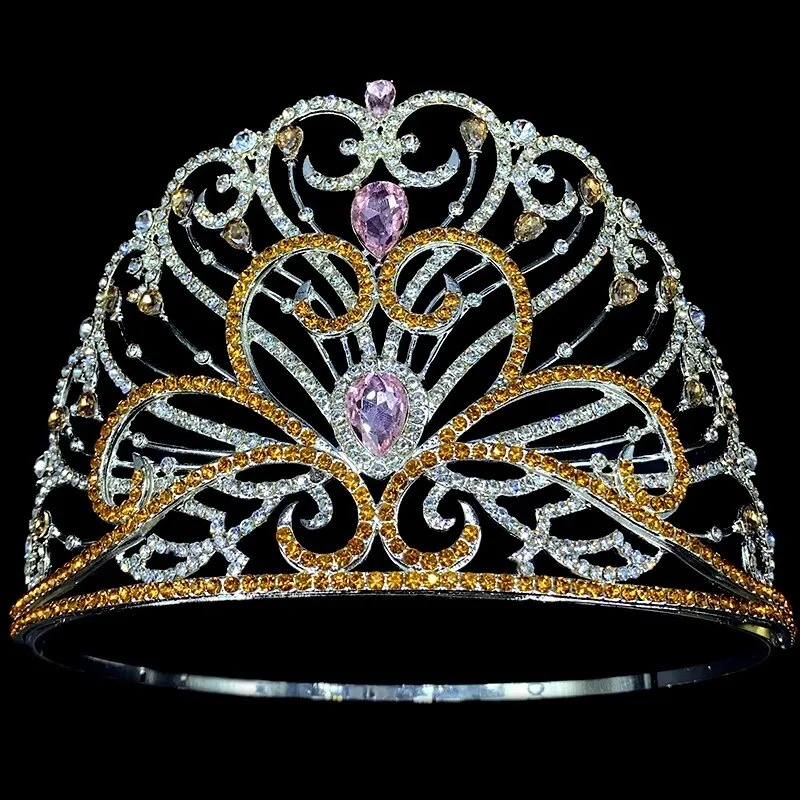 Party Princess Colorful Crystal  Birthday Tiara Crown Hair Accessory
