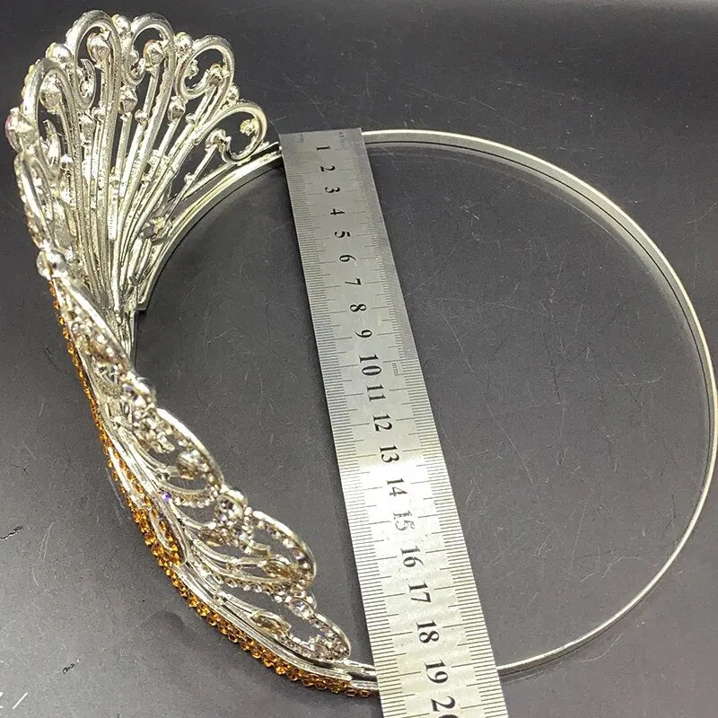 Party Princess Colorful Crystal  Birthday Tiara Crown Hair Accessory