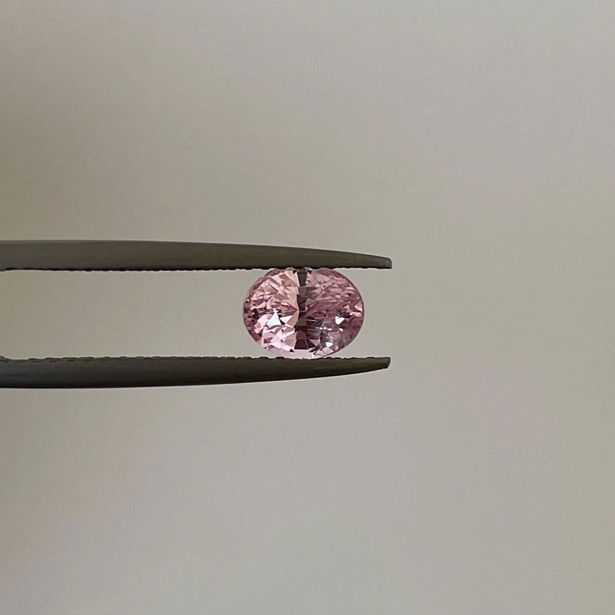 peach sapphire stone gemstone loose peach sapphire ring 1.16 ct Oval Peach Sapphire engagement ring,