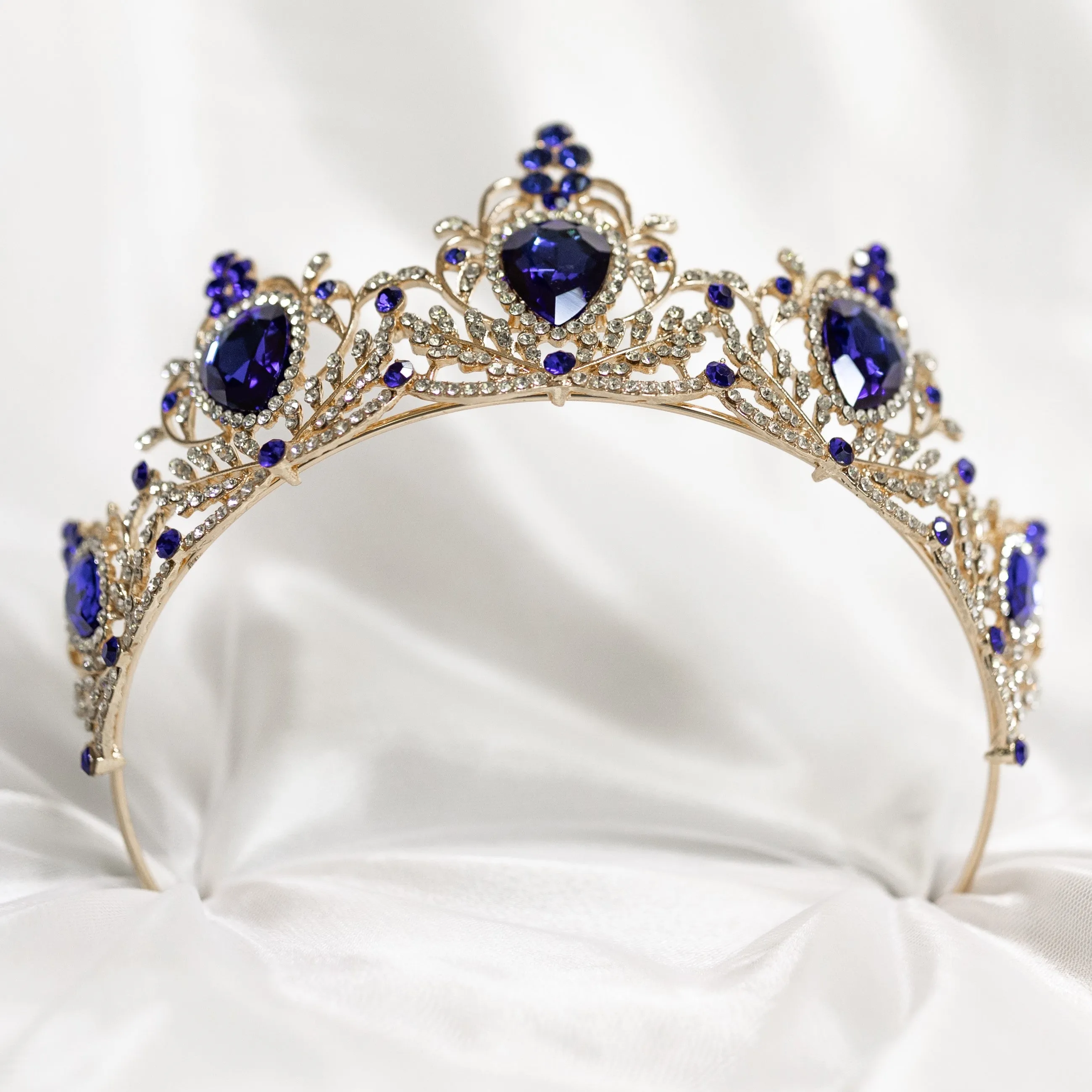 Phaedra's Tiara in Blue & Gold