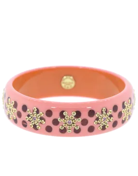 Pink and Burgundy Bakelite Bangle