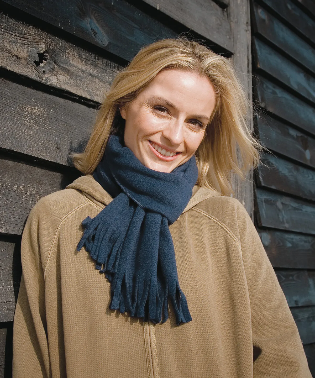 Polartherm tassel scarf | Red