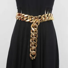 Premium Oversized Gold Chain Belt