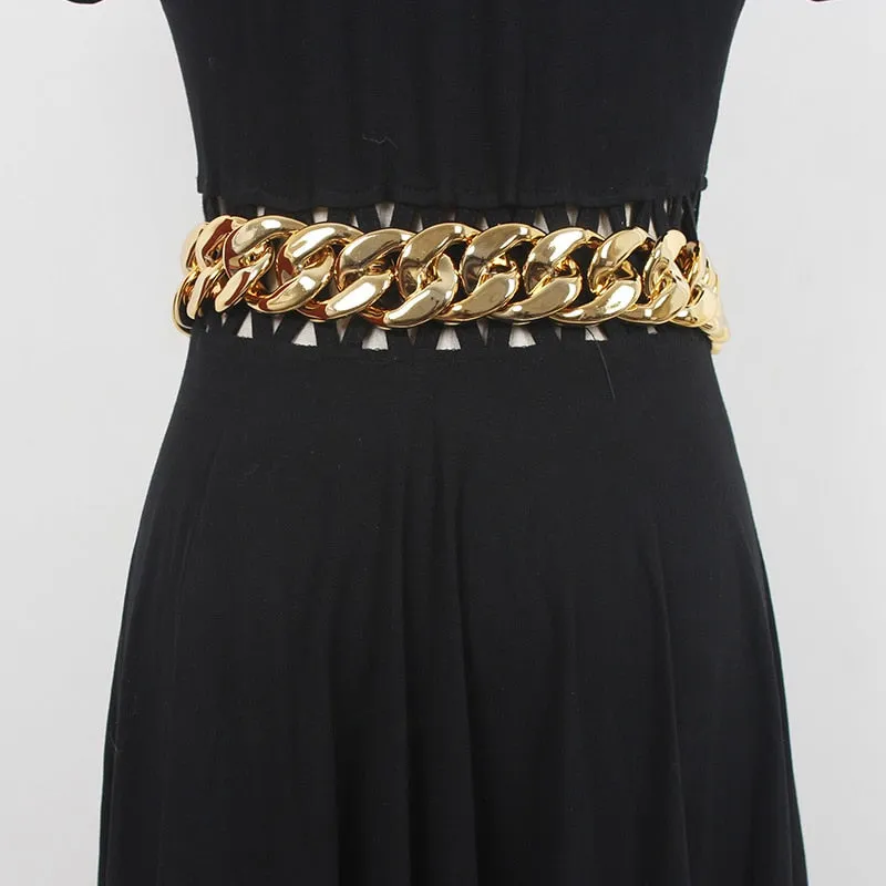 Premium Oversized Gold Chain Belt