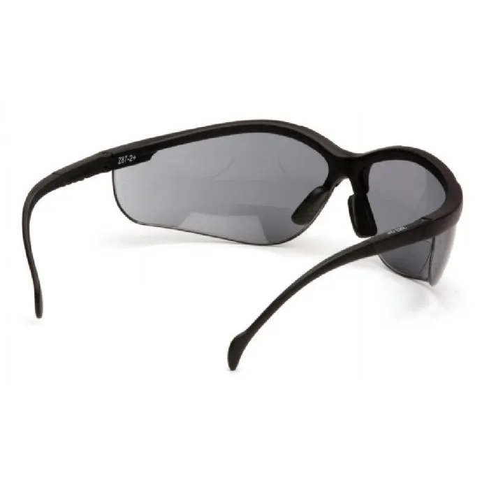 Pyramex Venture II SB1820R25 Readers Black Frame Gray   2.5 Lens, One Size, 1 Each
