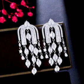 "Sheena" - Luxury Cubic Zirconia Bridal Earrings
