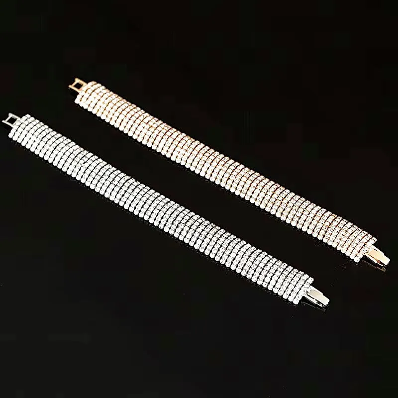 "Verona" - Crystal Bridal Bracelet - Available in Rhodium and Gold