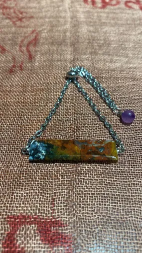 Rainbow Jasper Adjustable Bracelet