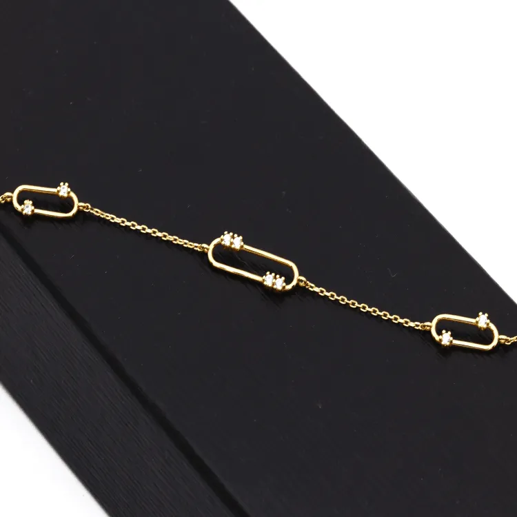 Real Gold 3 GZMessika Design Bracelet 0209 BR1451