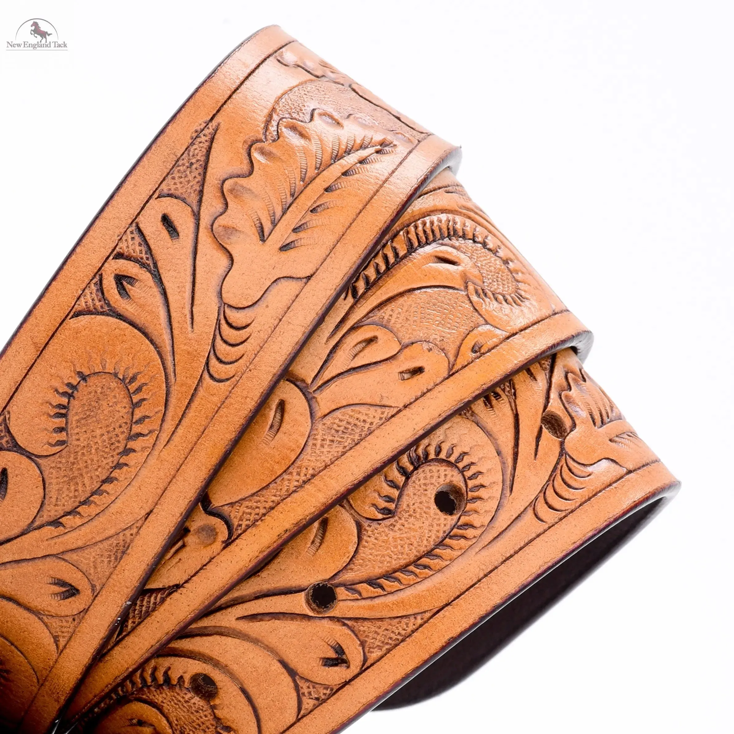 Resistance Full Grain Western Engraved Leather Belt Strap, 1-1/2" Wide Western Belt Leather Strap Floral Tooled Leather Belt Strap