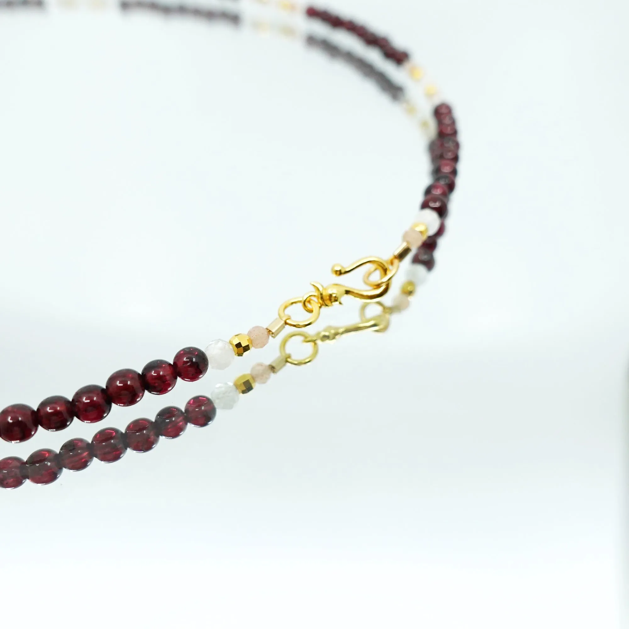 Return to Origin 4mm Garnet Pendant Necklace