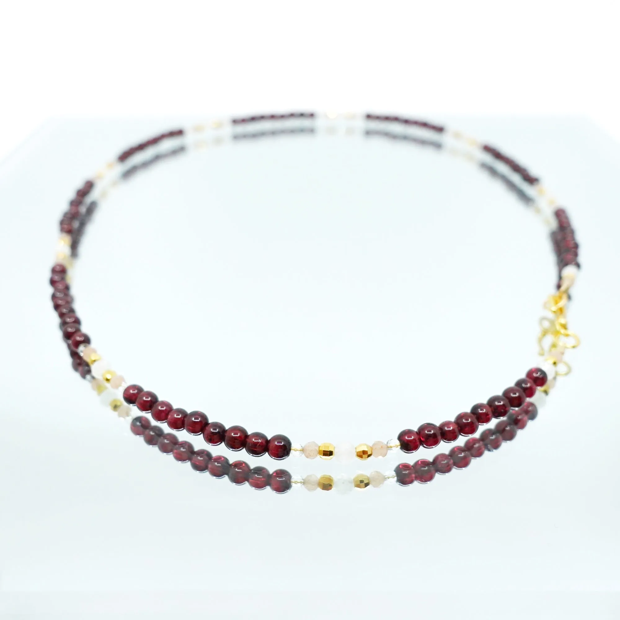 Return to Origin 4mm Garnet Pendant Necklace