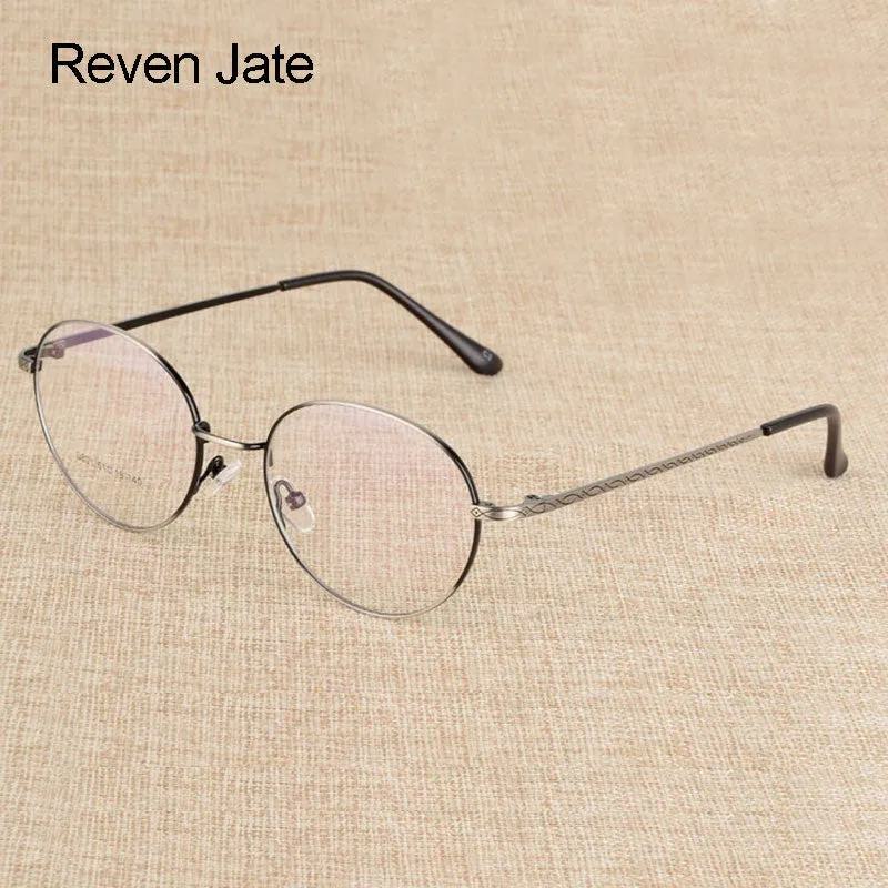 Reven Jate Unisex Full Rim Round Alloy Eyeglasses J801