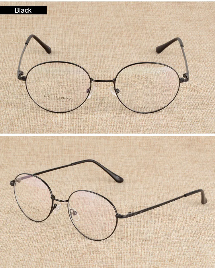 Reven Jate Unisex Full Rim Round Alloy Eyeglasses J801