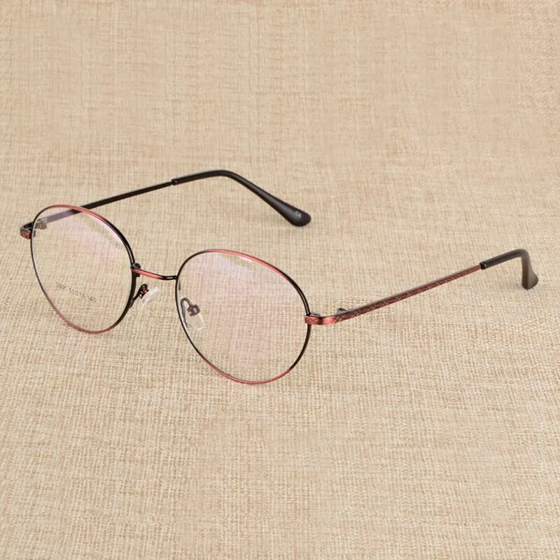 Reven Jate Unisex Full Rim Round Alloy Eyeglasses J801