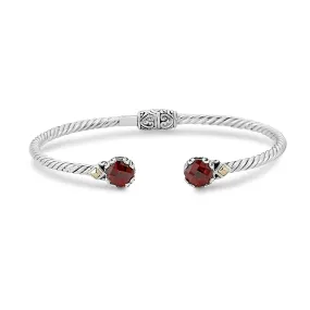 Samuel B. Garnet Birthstone Glow Bangle Bracelet - January