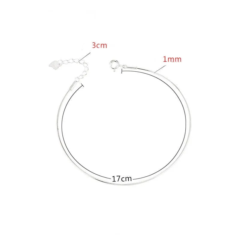 Screw Base Bangle Mount Bracelet Setting Sterling Silver White Gold Fine 925 17сm For Pearl Bead Adjustable No Prongs DIY Jewelry Wholesale