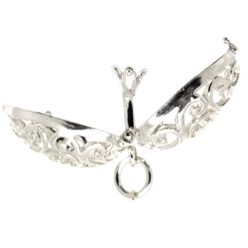 Silver Opening Egg Charm