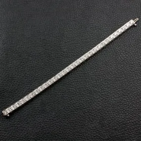 Square Set Diamond Bracelet