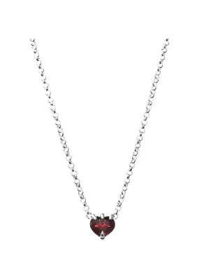 STOLEN GIRLFRIENDS CLUB TALON GARNET HEART NECKLACE JWL23725 GARNET