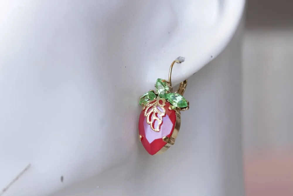 STRAWBERRY EARRINGS