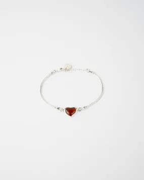 Subtle Heart Bracelet - Handcrafted 925 Sterling Silver Jewelry | Luxurious & Elegant