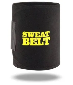 Sweat Belt Waist Trimmer Sweating Belt Helps in Slimming (Black) Free Size, Pack of 2